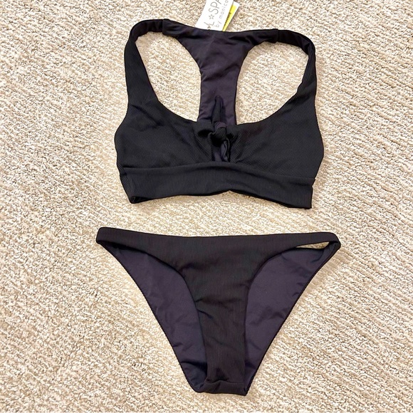NWOT L*Space Tara Top & Veronica Bottoms Ribbed Bikini Set! - Picture 9 of 13